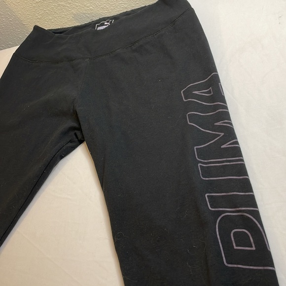 EUC black puma leggings size Large - Picture 2 of 5